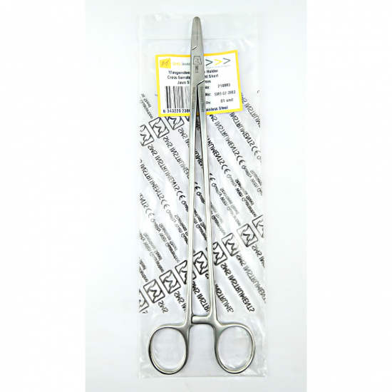 Wangensteen Needle Holder Cross Serrated Straight Short Jaws 27.5 cm