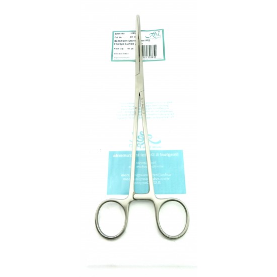Bozemann Uterine Dressing Forceps Curved 26 cm