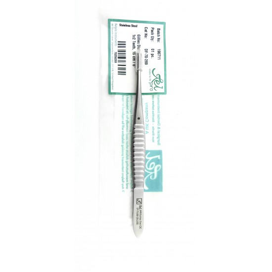 Gillies Dissecting Tissue Forceps 1x2 teeth Straight 15 cm