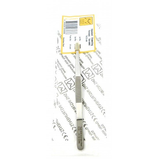 Standard Dissecting Forceps Serrated Straight 14.5 cm