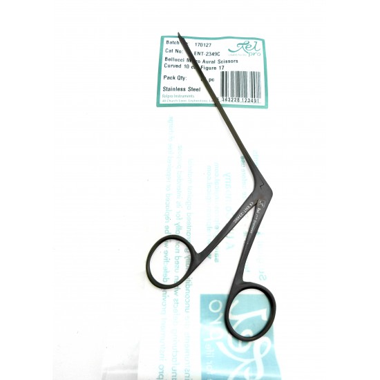 Bellucci Micro Aural Scissors Curved 10 cm Figure 17