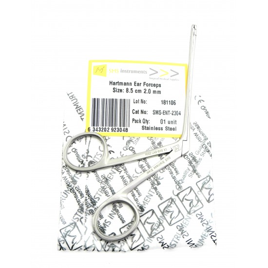 Hartmann Ear Forceps 8.5 cm 2.0 mm