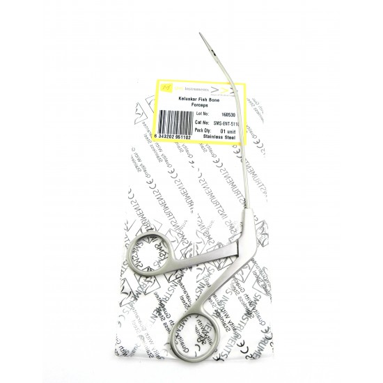Keluskar Fish Bone Forceps Silver