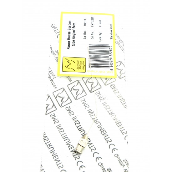 Rosen House Suction Tubes Angled 6 cm