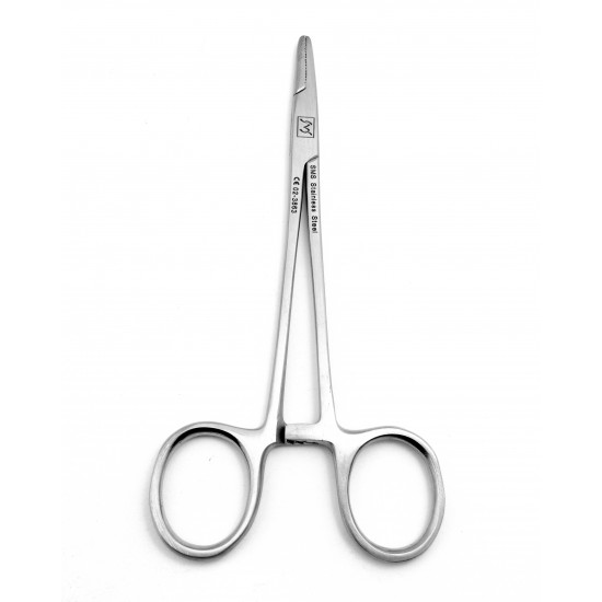Webster Needle Holder Straight 125 mm with slight serration
