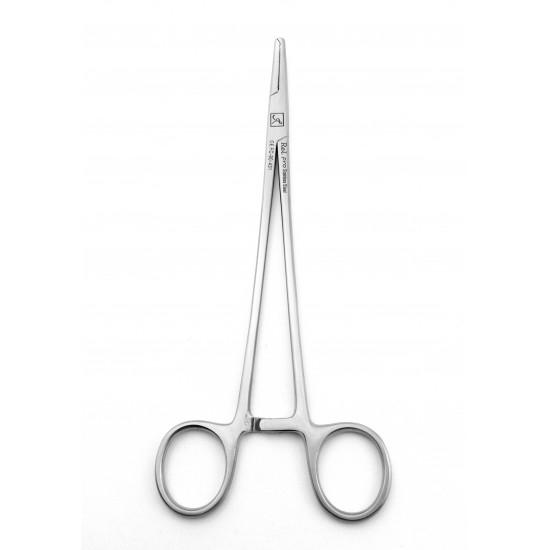 Hysterectomy Forceps Angled Curved 1x2 Teeth 19.5cm