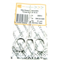 Baby Mosquito Haemostatic Forceps Straight 10 cm Stainless Steel