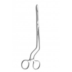 Cheron Sponge Holding Forceps Straight Serrated 24 cm