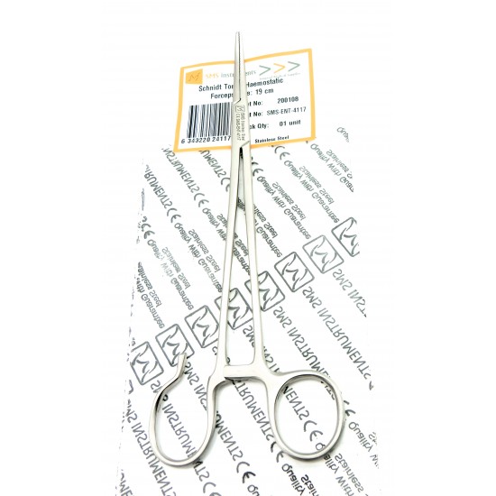 Schnidt Tonsil Haemostatic Forceps Curved 19 cm