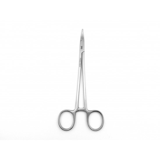 Mayo Hegar Needle Holder Cross Serrated Curved 18 cm