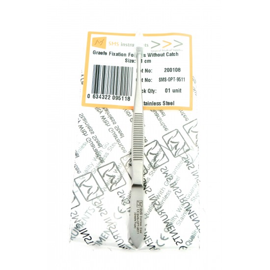 Graefe Fixation Forceps Without Catch 11 cm