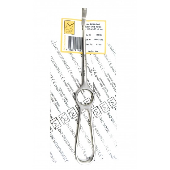 Kocher Langenbeck Retractors Loop Handle 215 mm, (25x6mm)