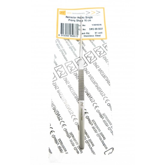 Retractor Hooks Single Prong Sharp 16 cm
