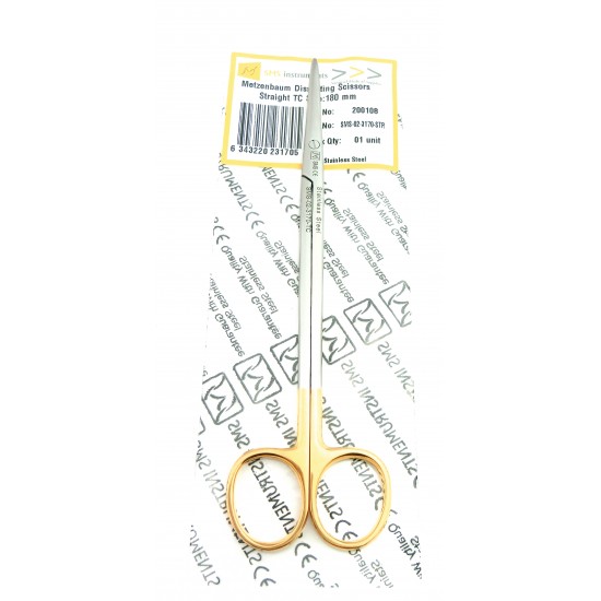 Nelson Metzenbaum scissors Straight Tungsten Carbide 18 cm TC