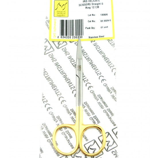 Iris Scissors Straight 12 cm G Ring Handle