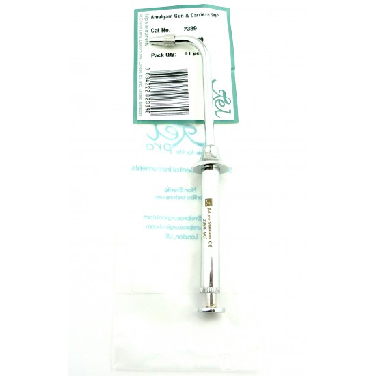 Dental Amalgam Gun and carrier 90 degree Stainless Steel