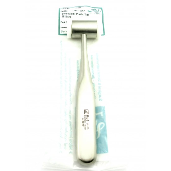 Bone Mallet Plastic Tips 18.5 cm